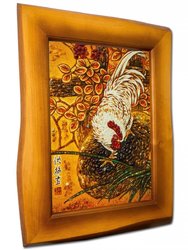 Panel “Rooster in Chinese painting”